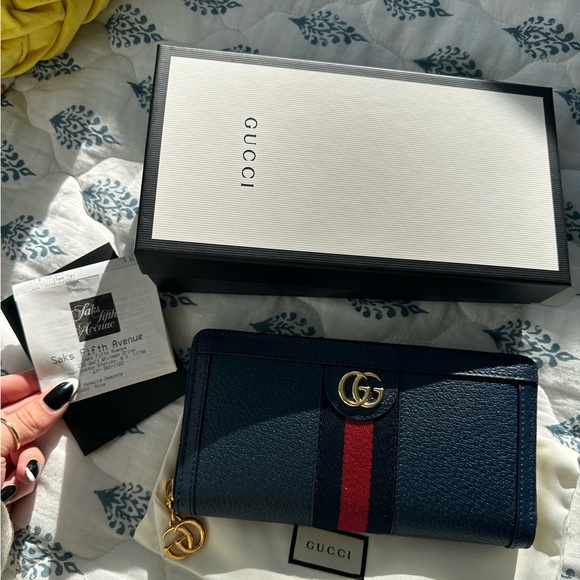 Gucci Handbags - Gucci Ophida Zip Around Wallet